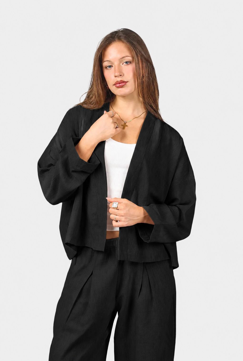 Washed Linen Cardigan