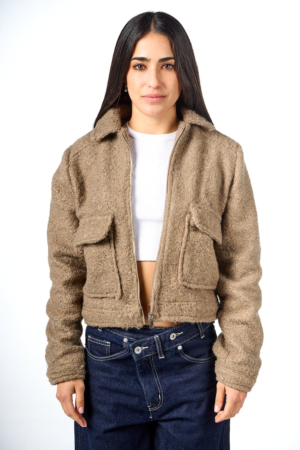 Teddy Pocketed Jacket