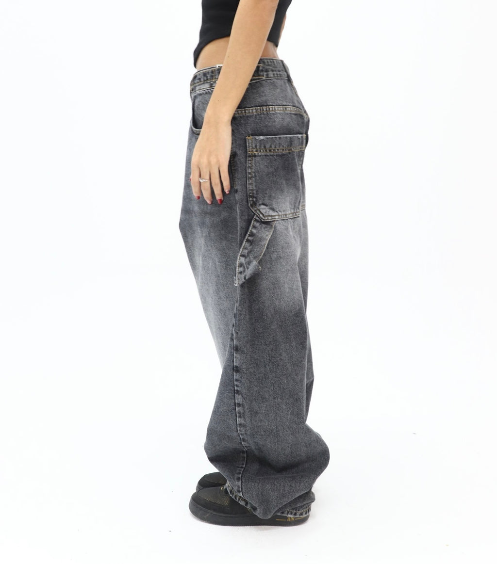 Greyish Ballon Fit Jeans