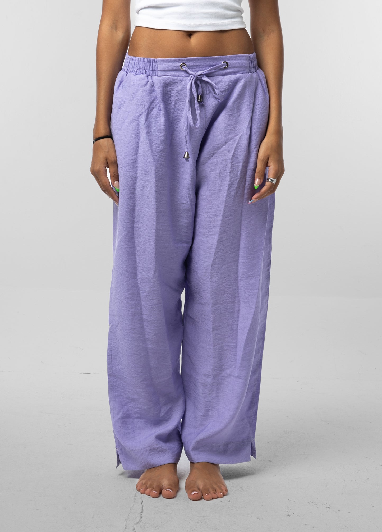 Purple Linen Pants