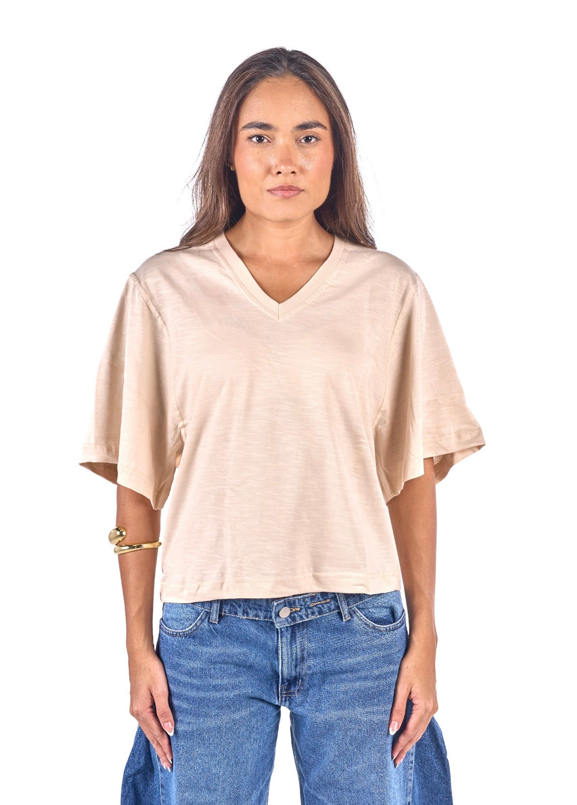 V-neck relaxed tee