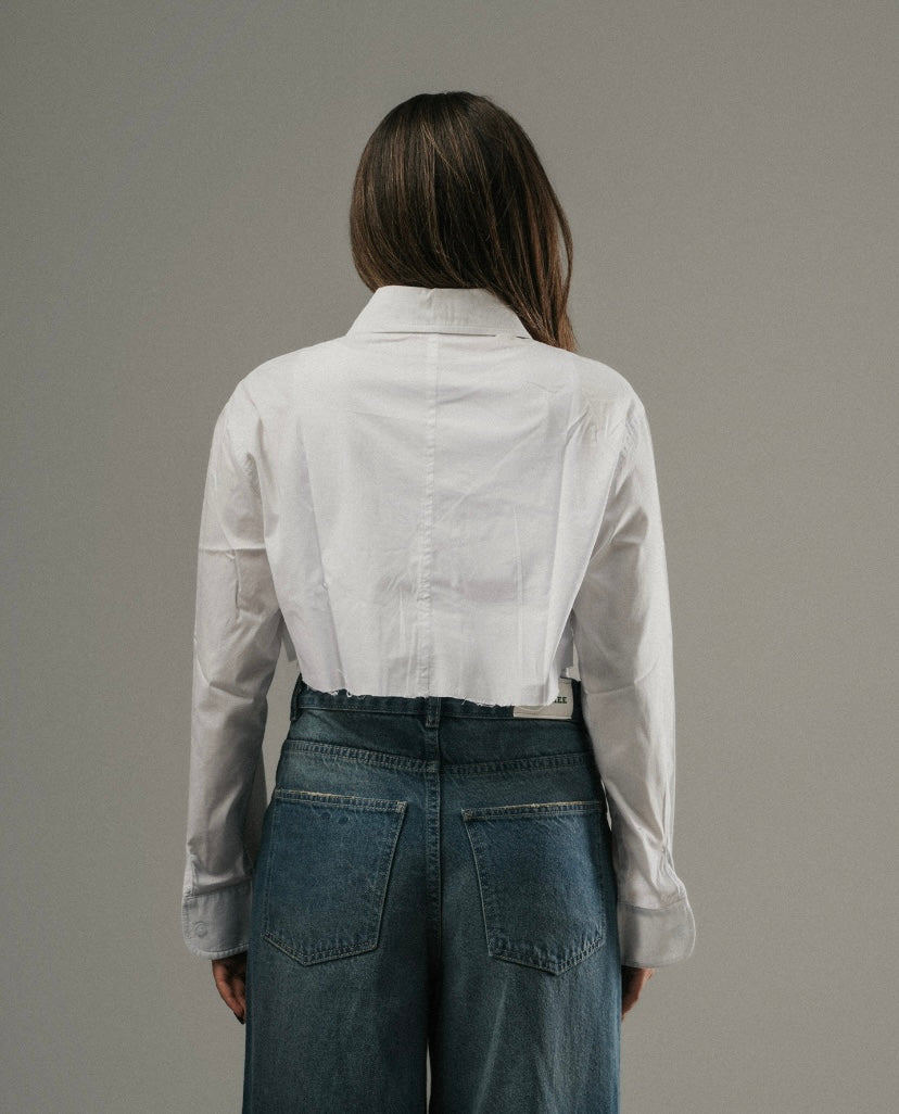 Cropped Blanche Chemise