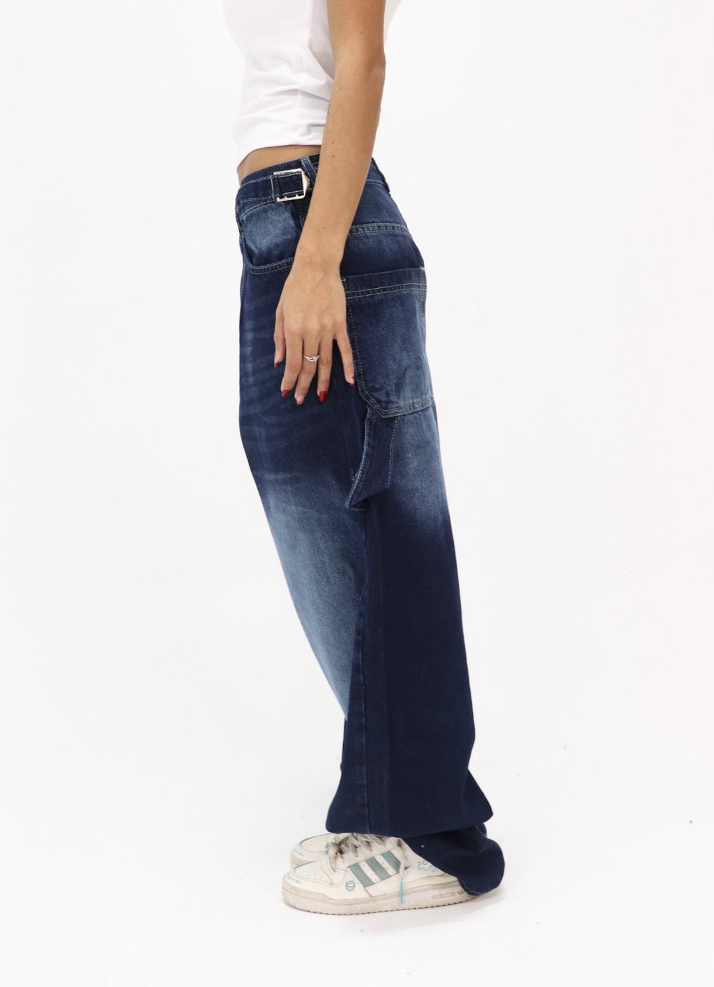Dark Blue Ballon Fit Jeans