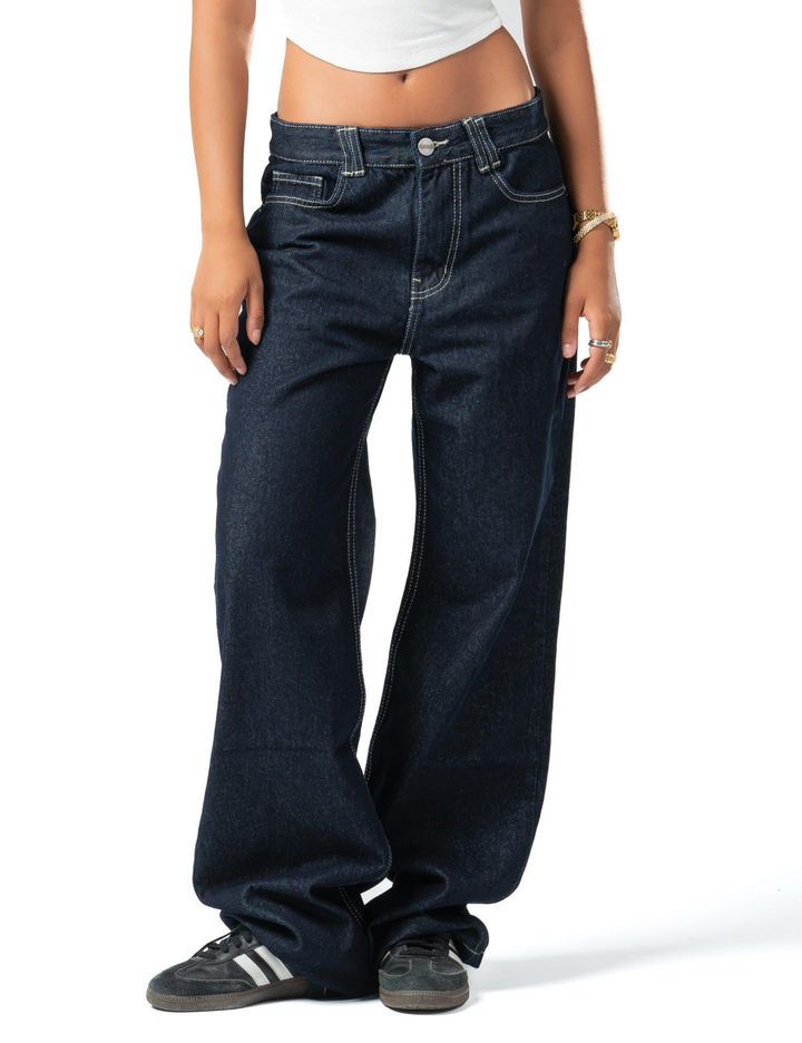 Vintage Dark Denim Straight Fit