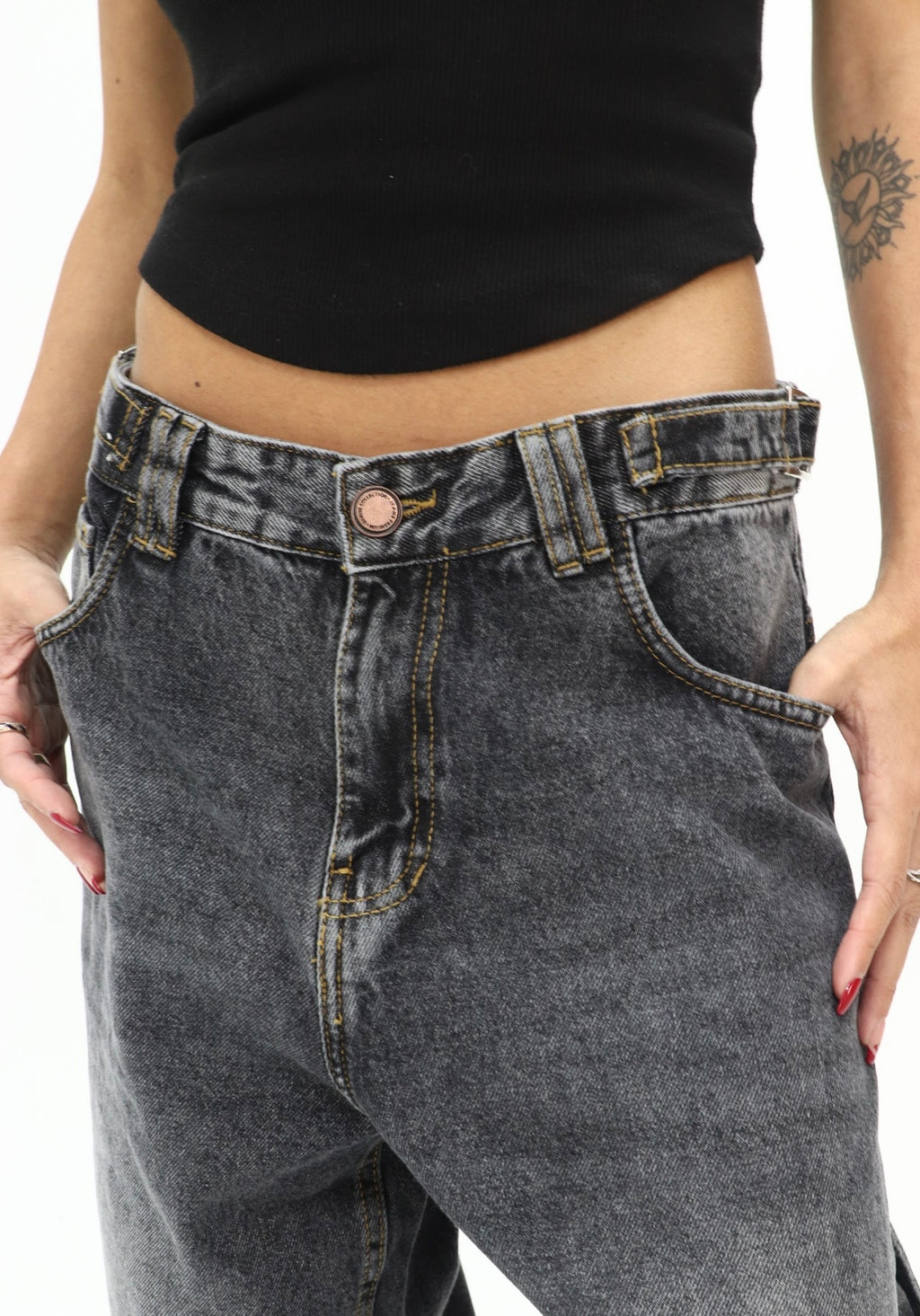 Greyish Ballon Fit Jeans