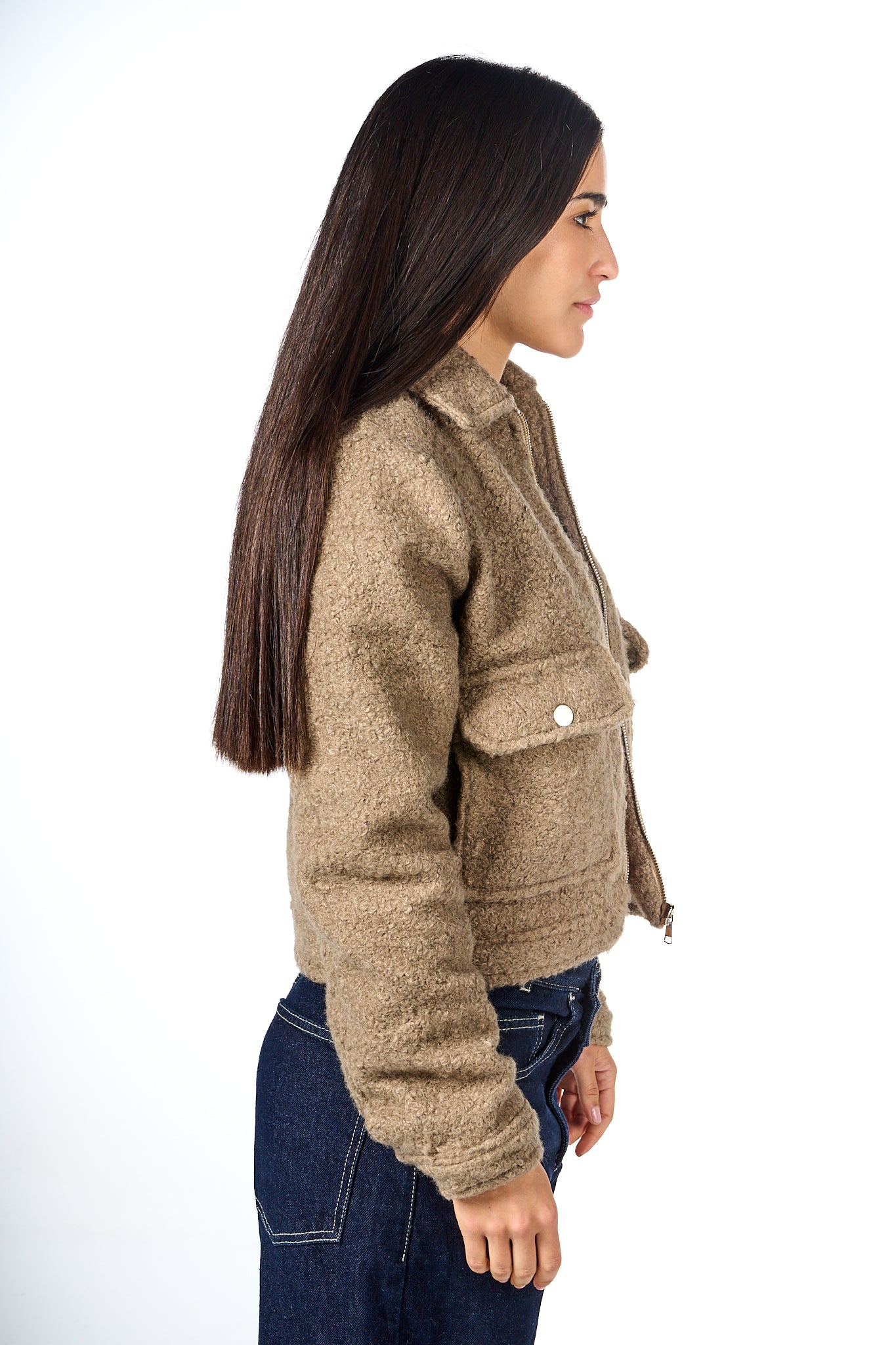 Teddy Pocketed Jacket