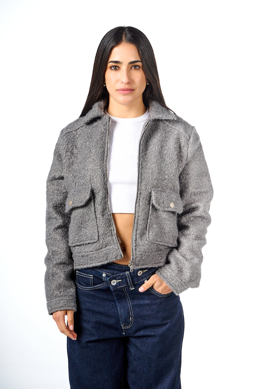 Teddy Pocketed Jacket