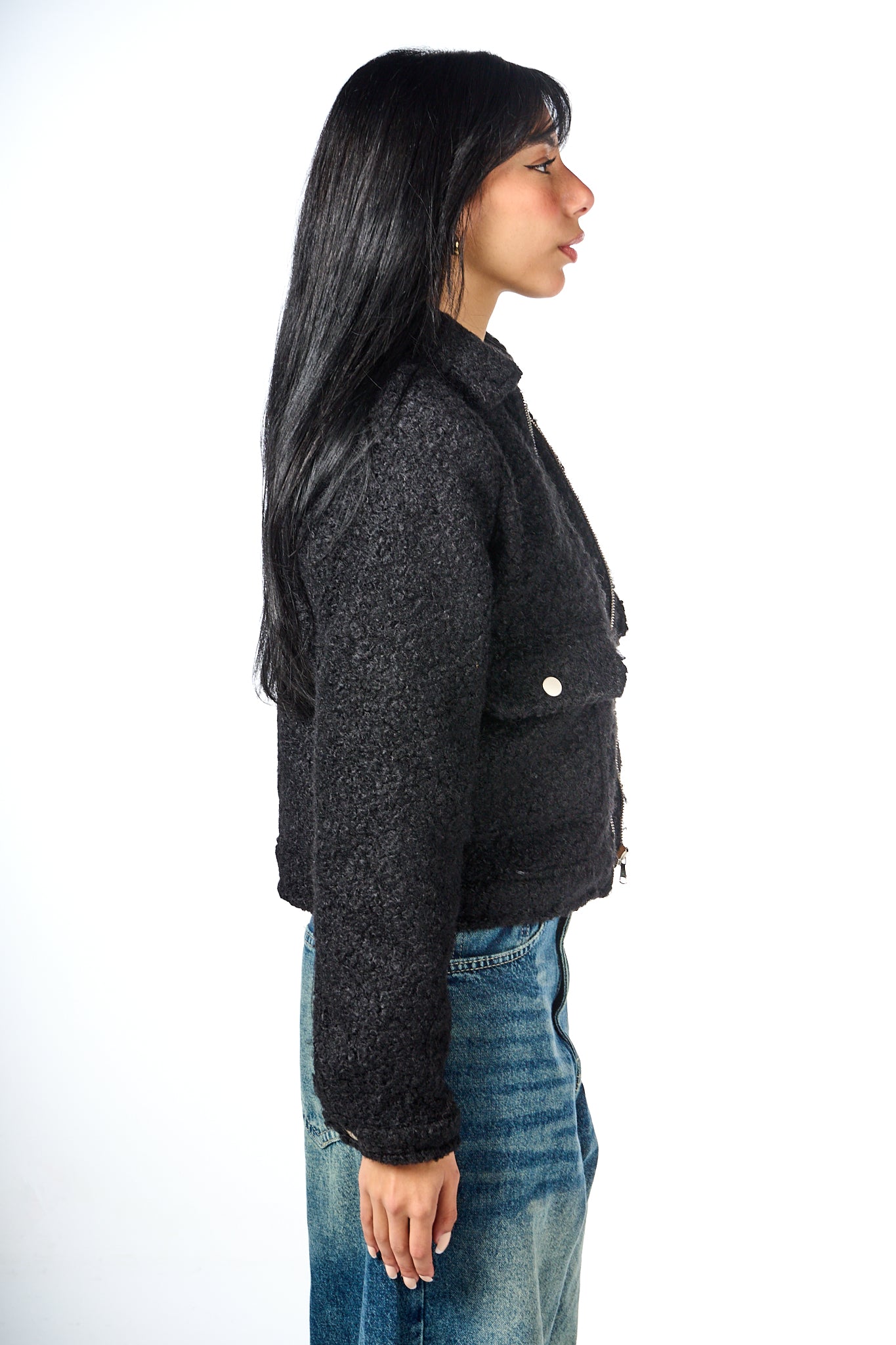 Teddy Pocketed Jacket