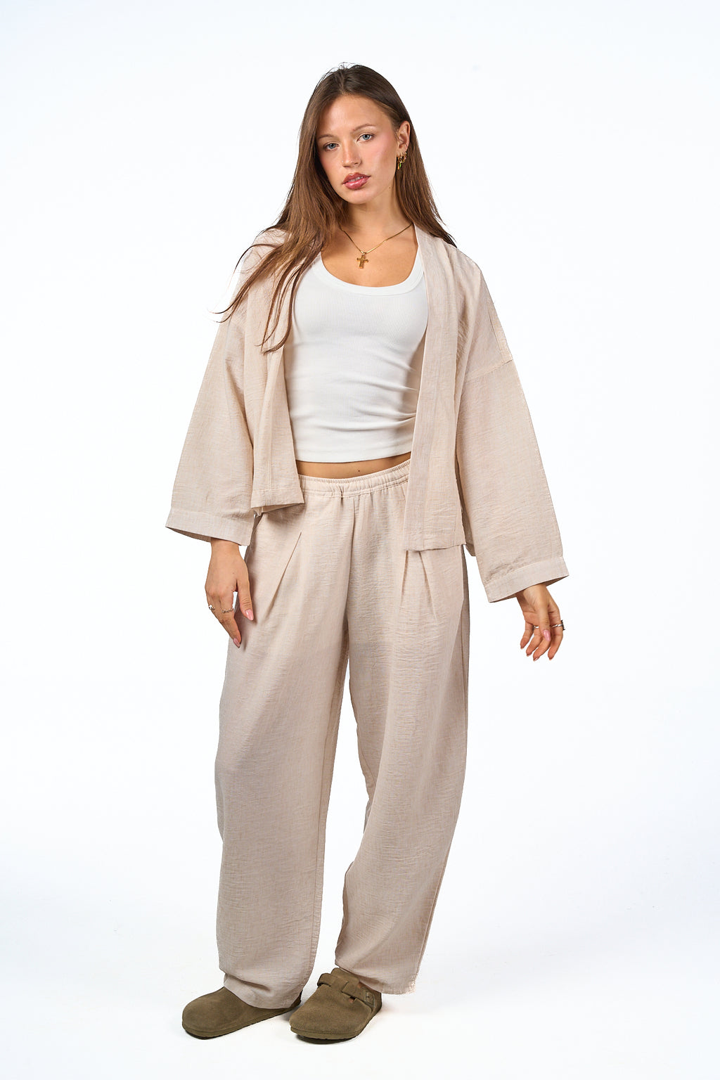 Washed Linen Cardigan