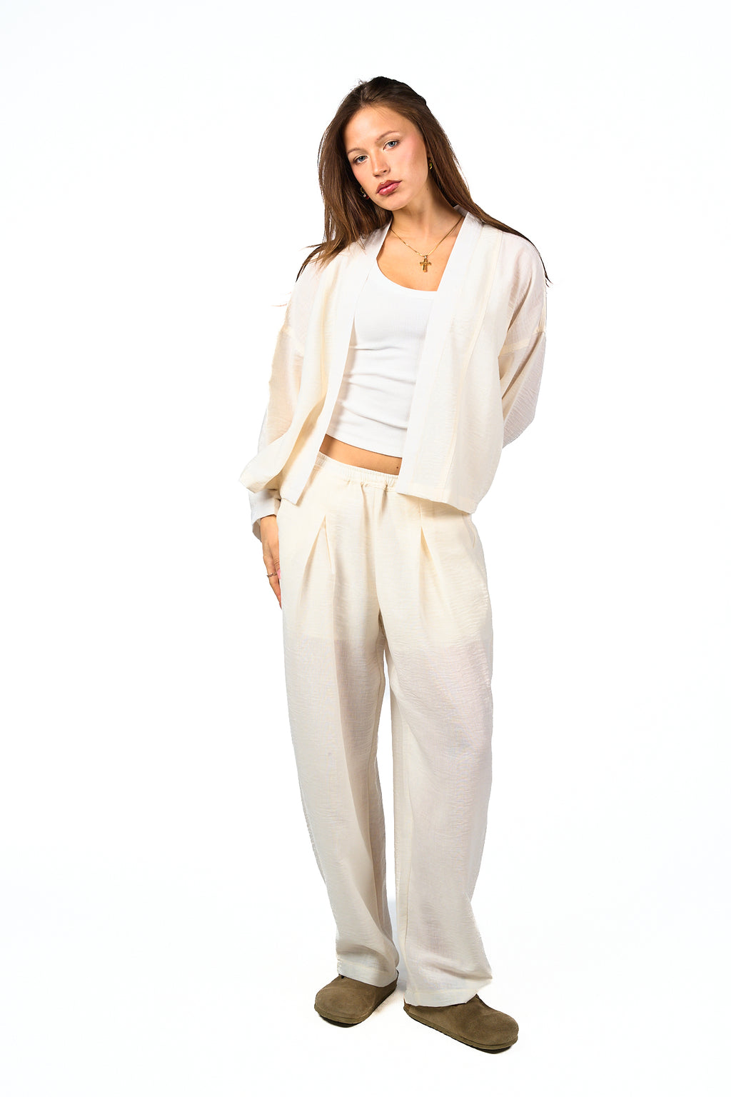 Washed Linen Cardigan