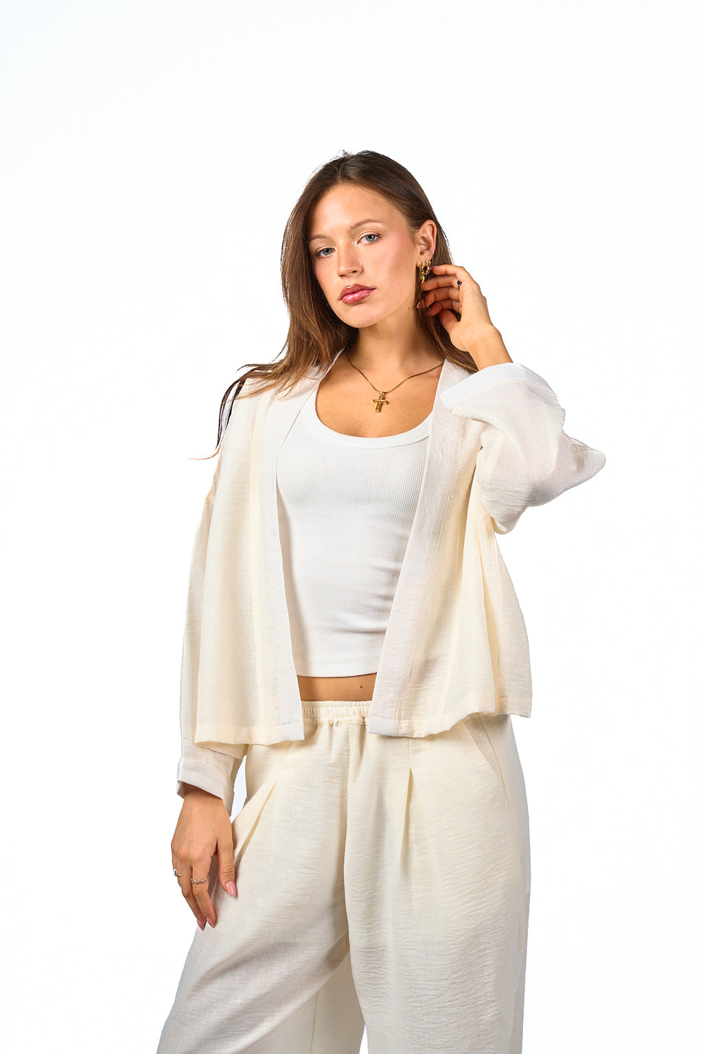 Washed Linen Cardigan