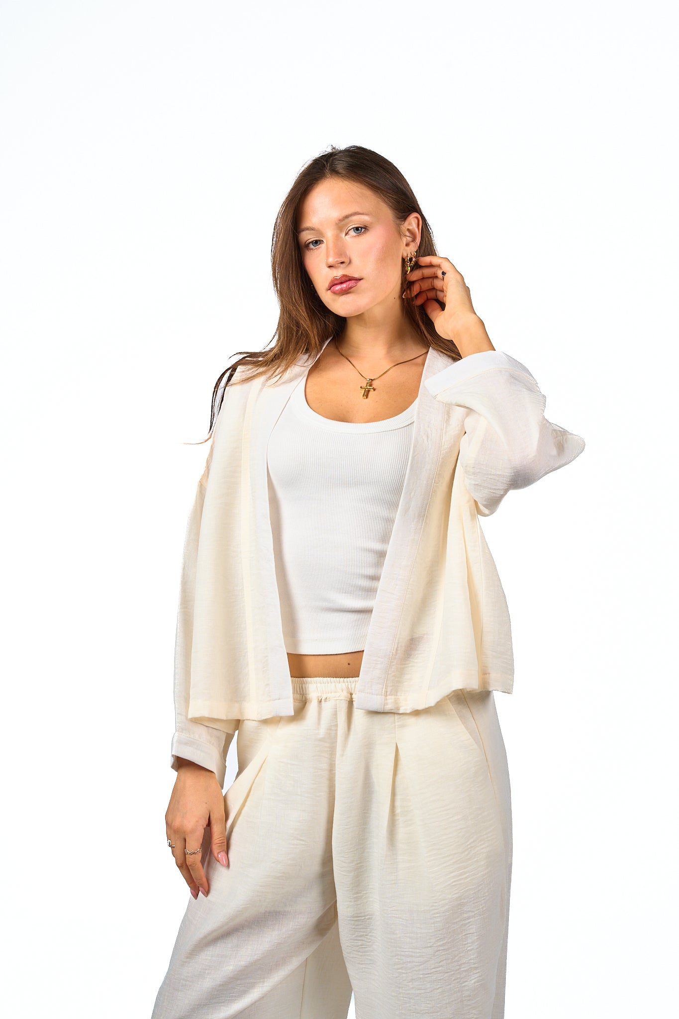 Washed Linen Cardigan
