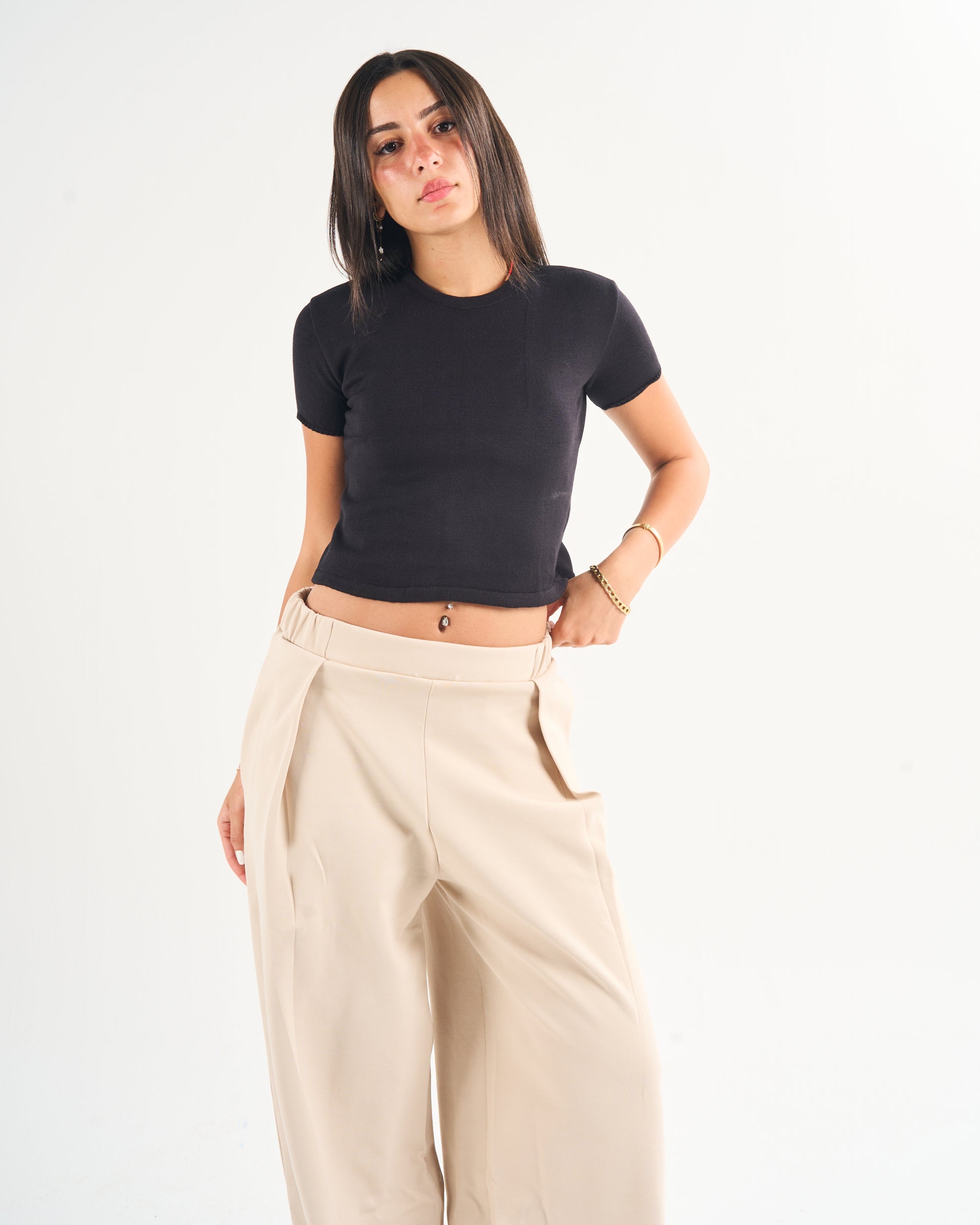 Pleated Sweatpants