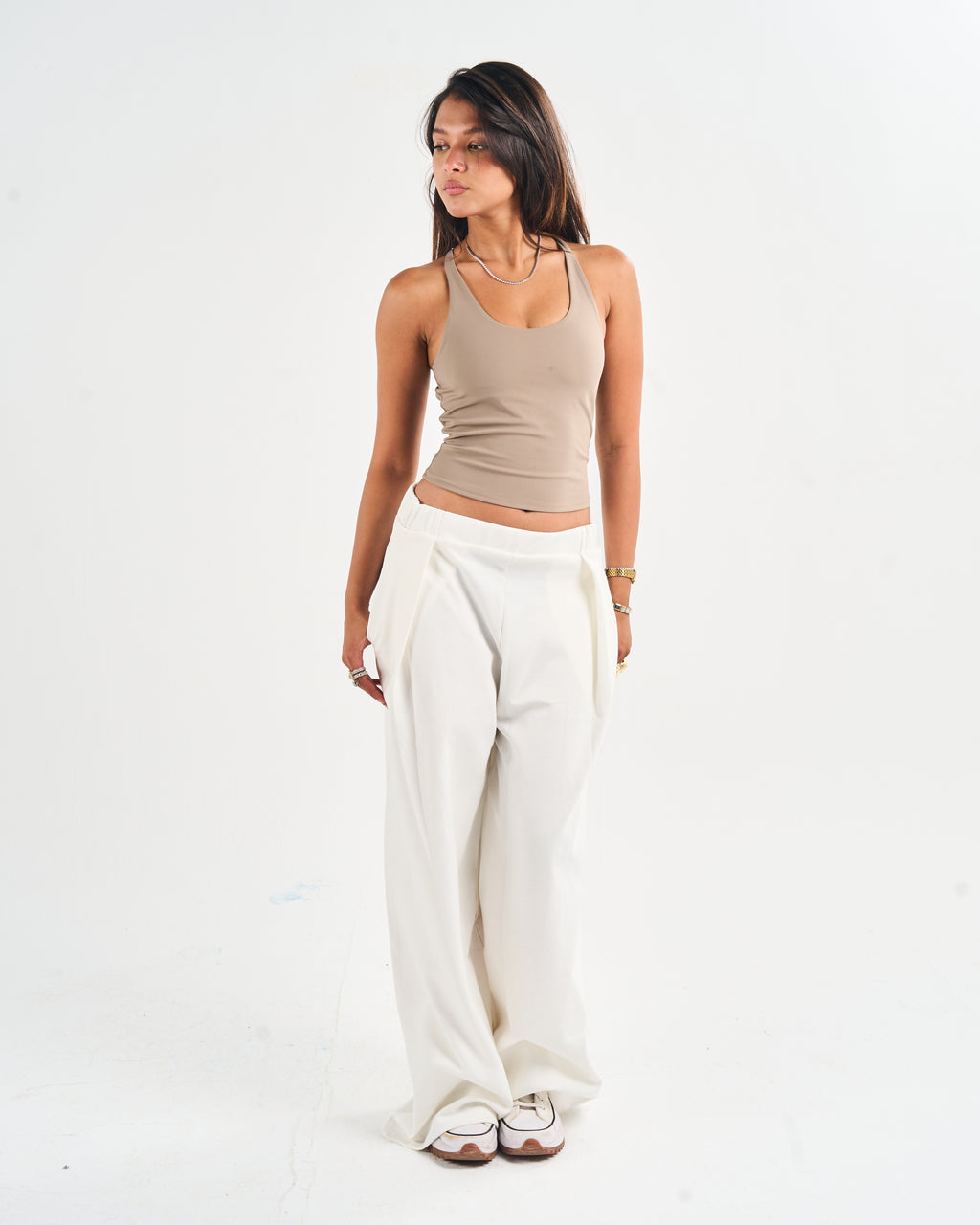 Pleated Sweatpants