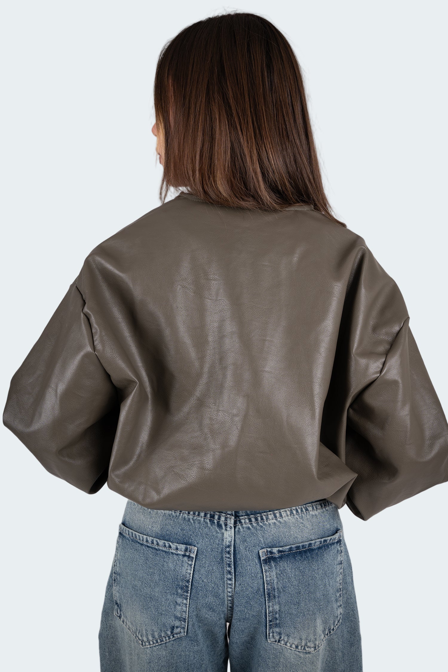 Leather Bomber Jacket
