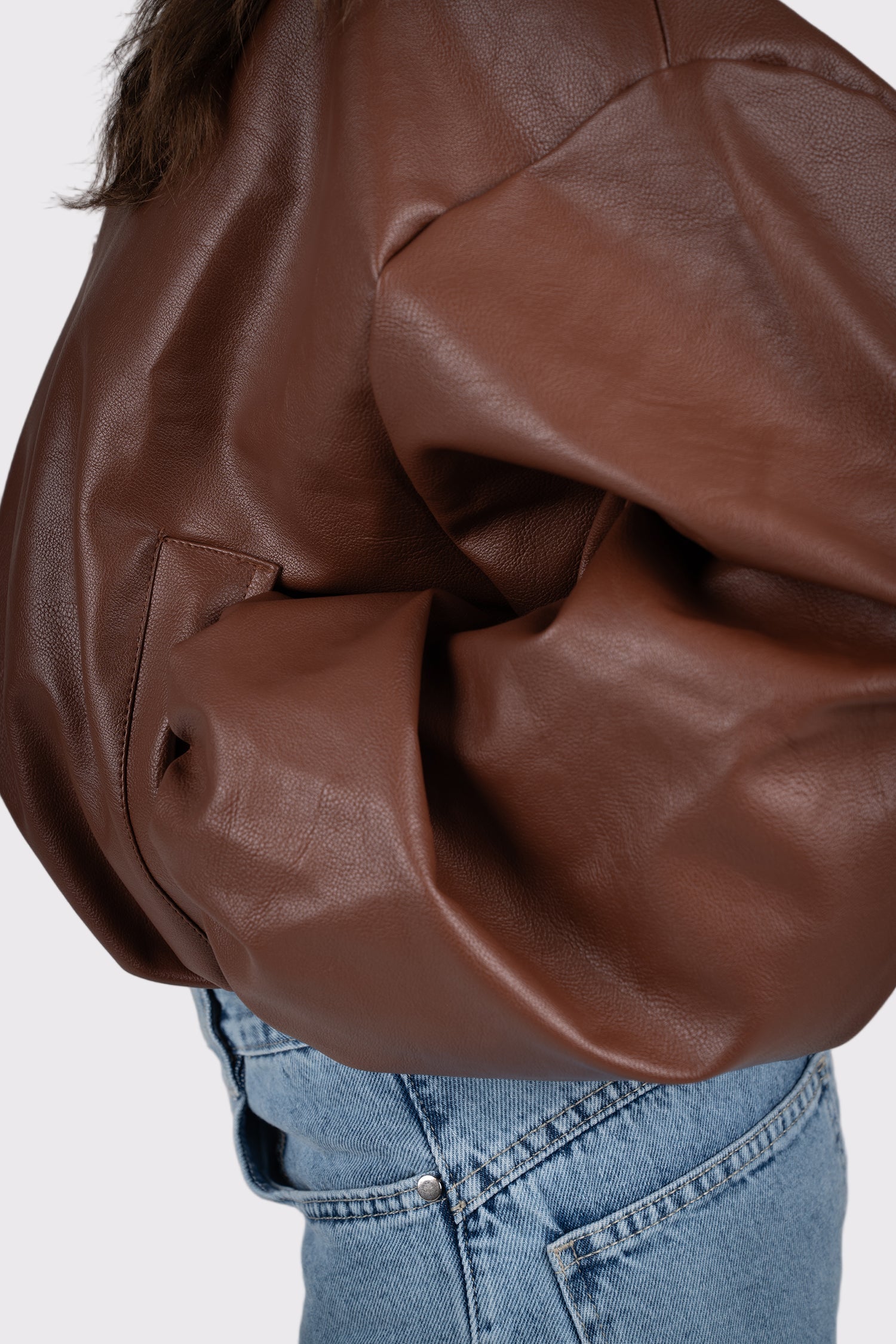 Leather Bomber Jacket
