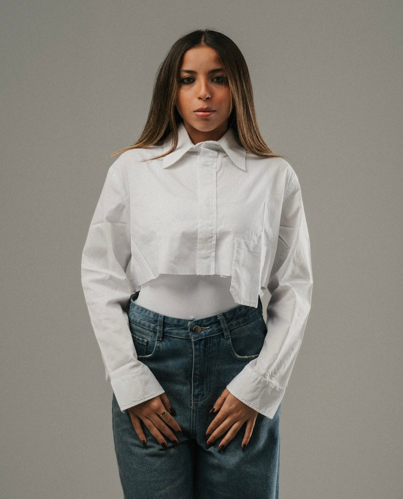 Cropped Blanche Chemise