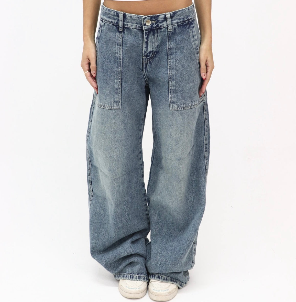 Light Denim Pocket Jeans