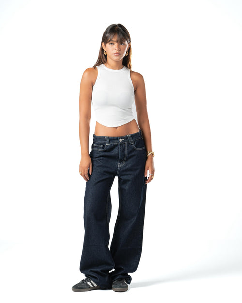 Vintage Dark Denim Straight Fit