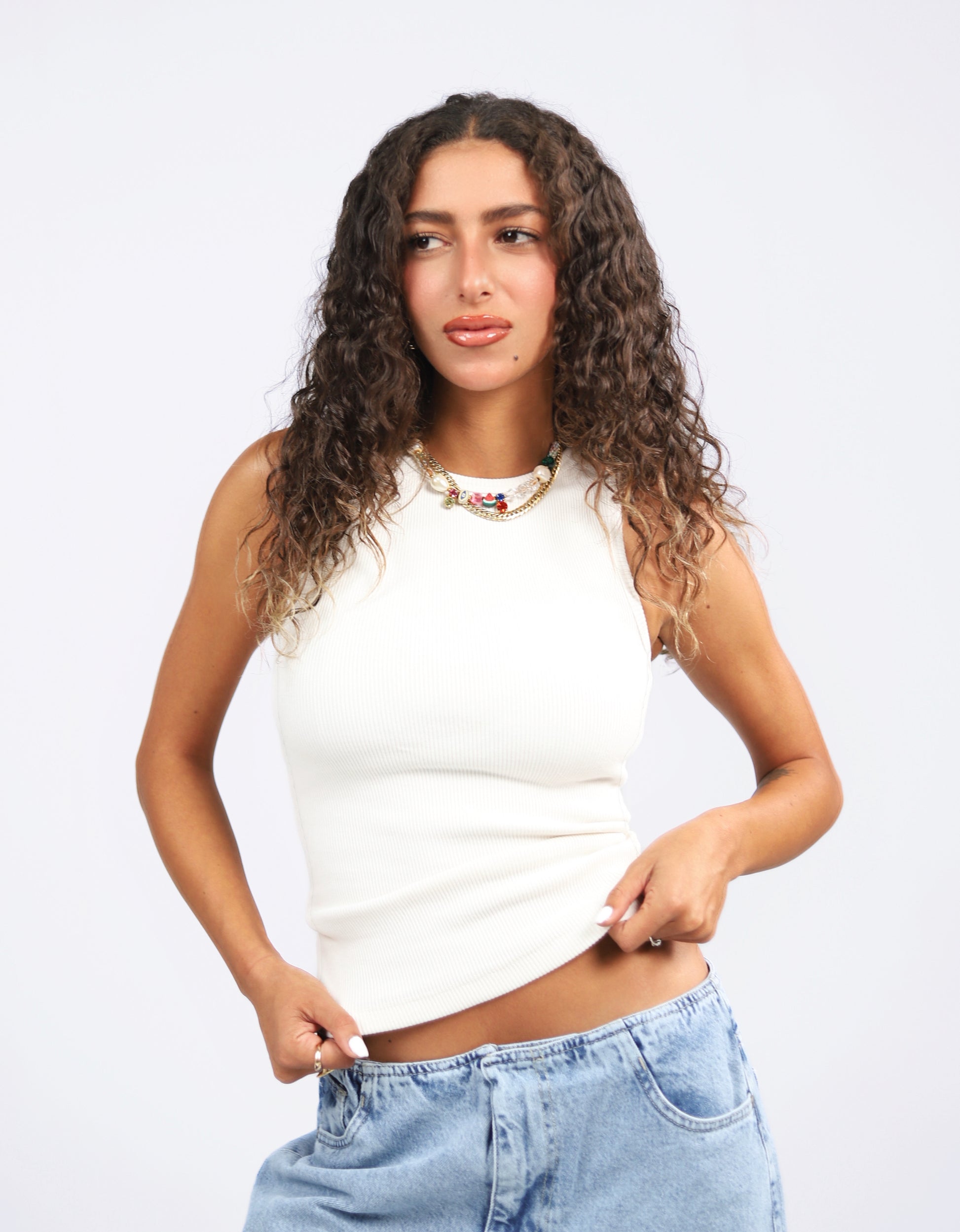 U-SHAPED TANK TOP
