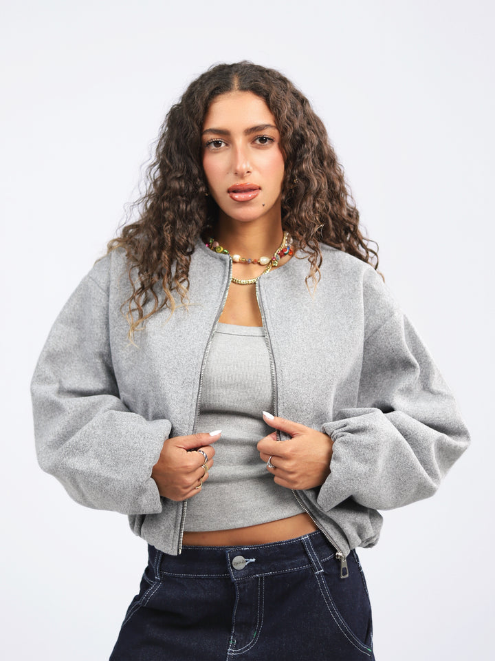 Broadcloth Bomber Jacket
