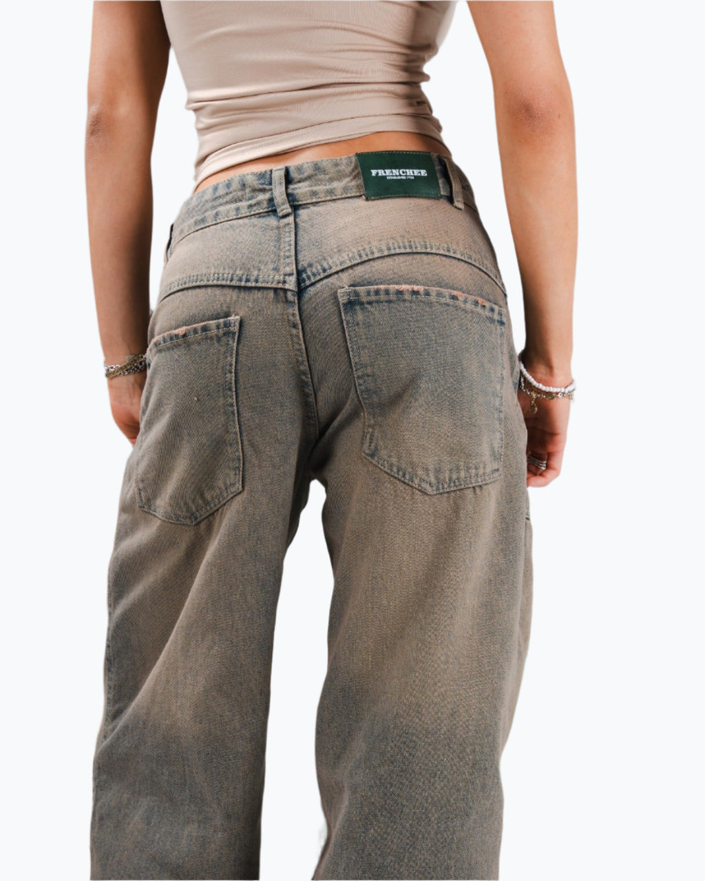 Dirty Grey Pocket Jeans