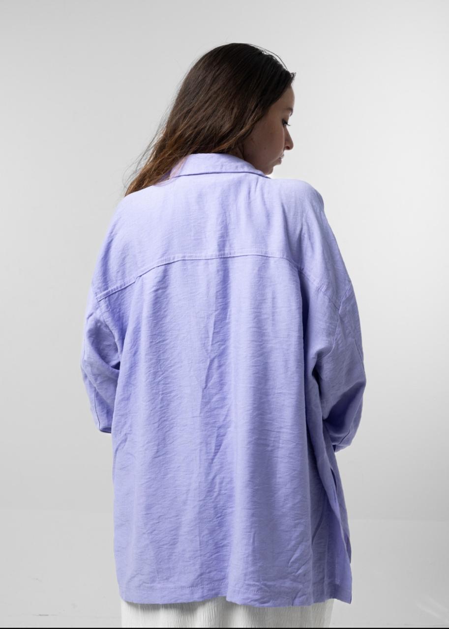 Purple Linen Shirt