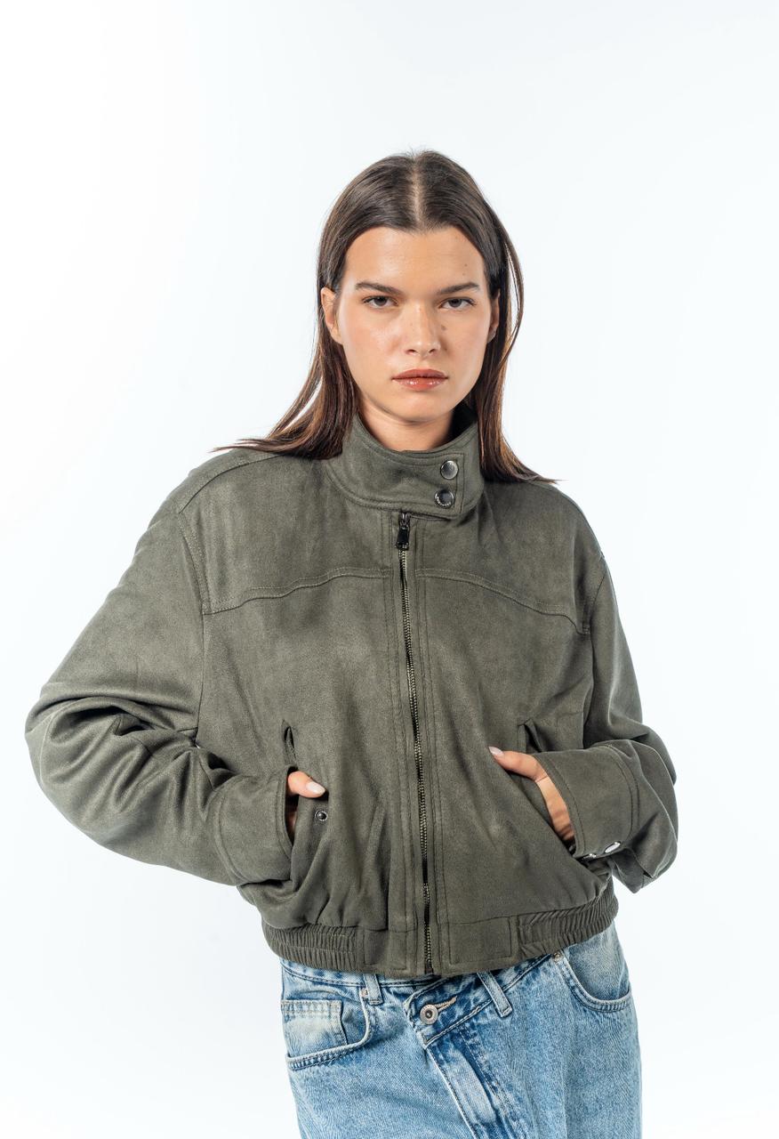 Suede Effect Jacket