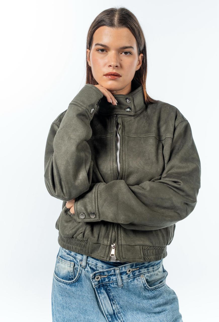 Suede Effect Jacket