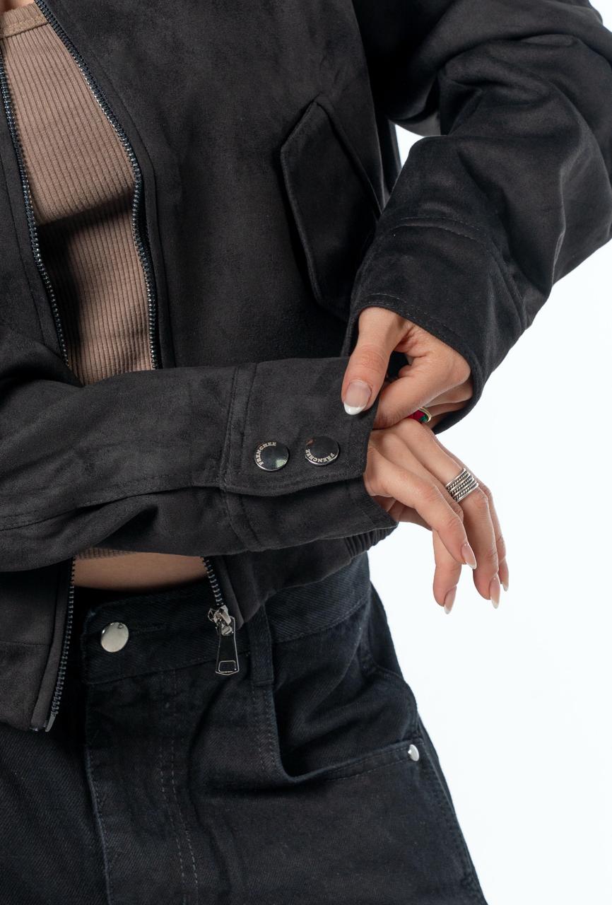Suede Effect Jacket