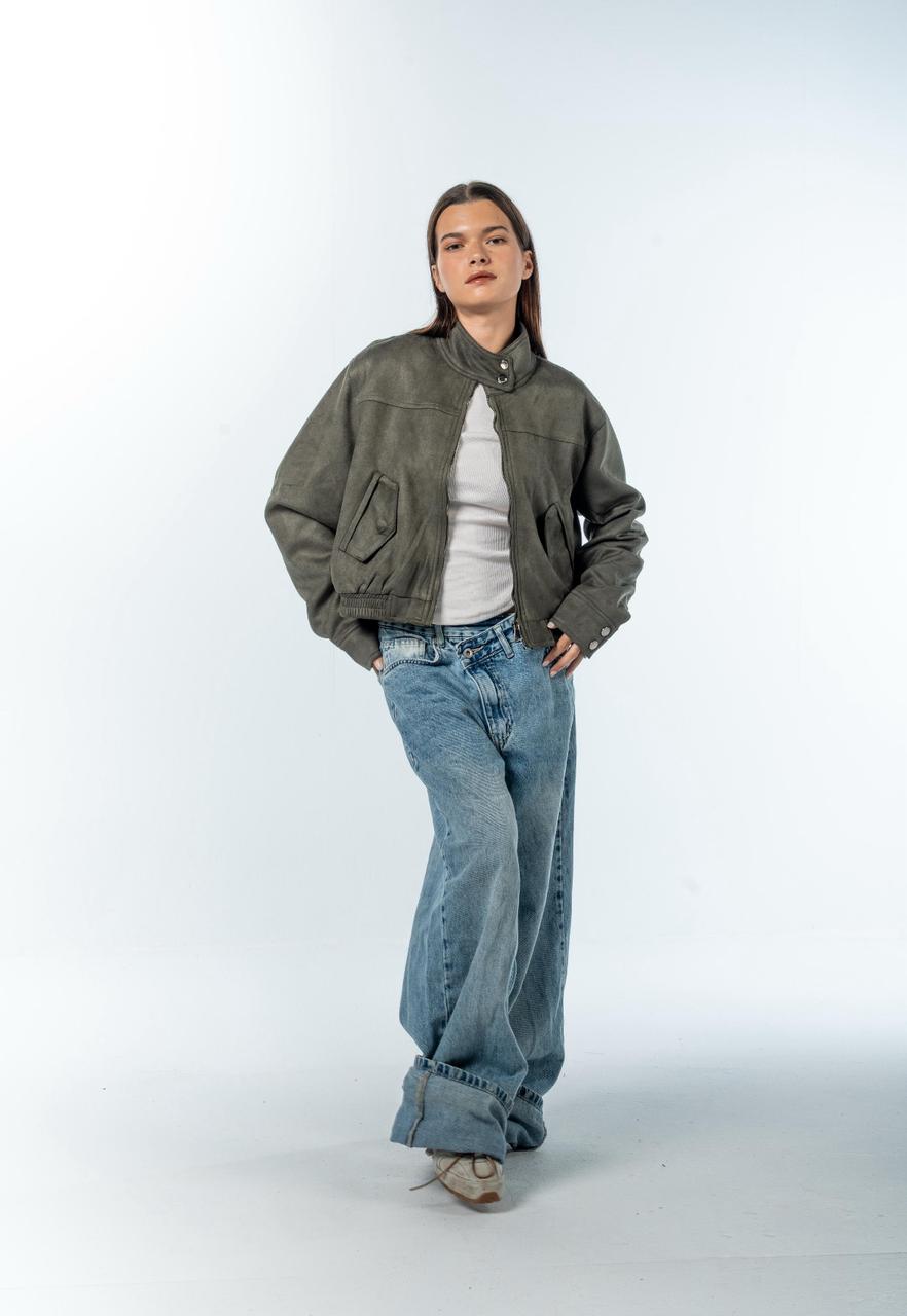 Suede Effect Jacket