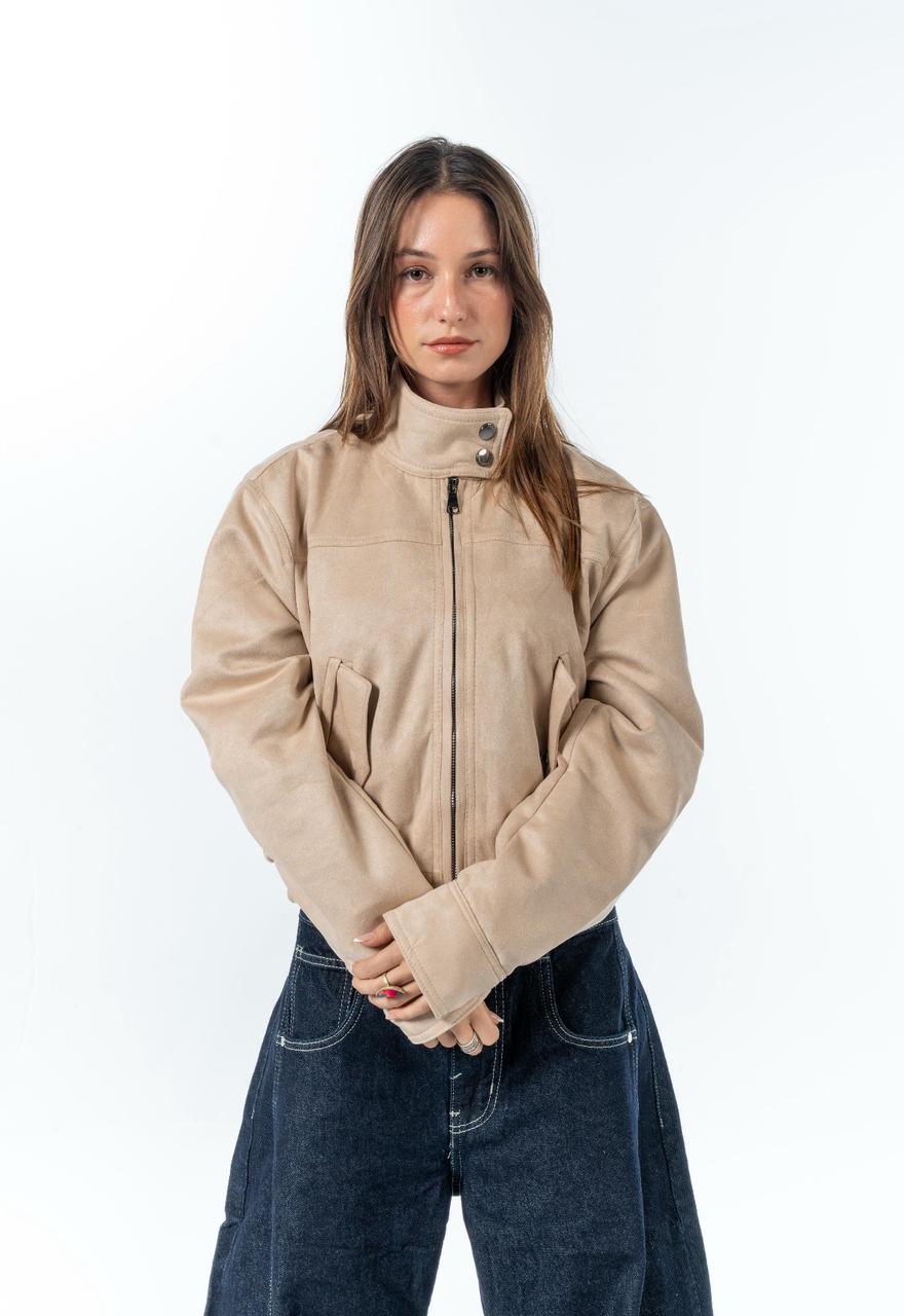Suede Effect Jacket