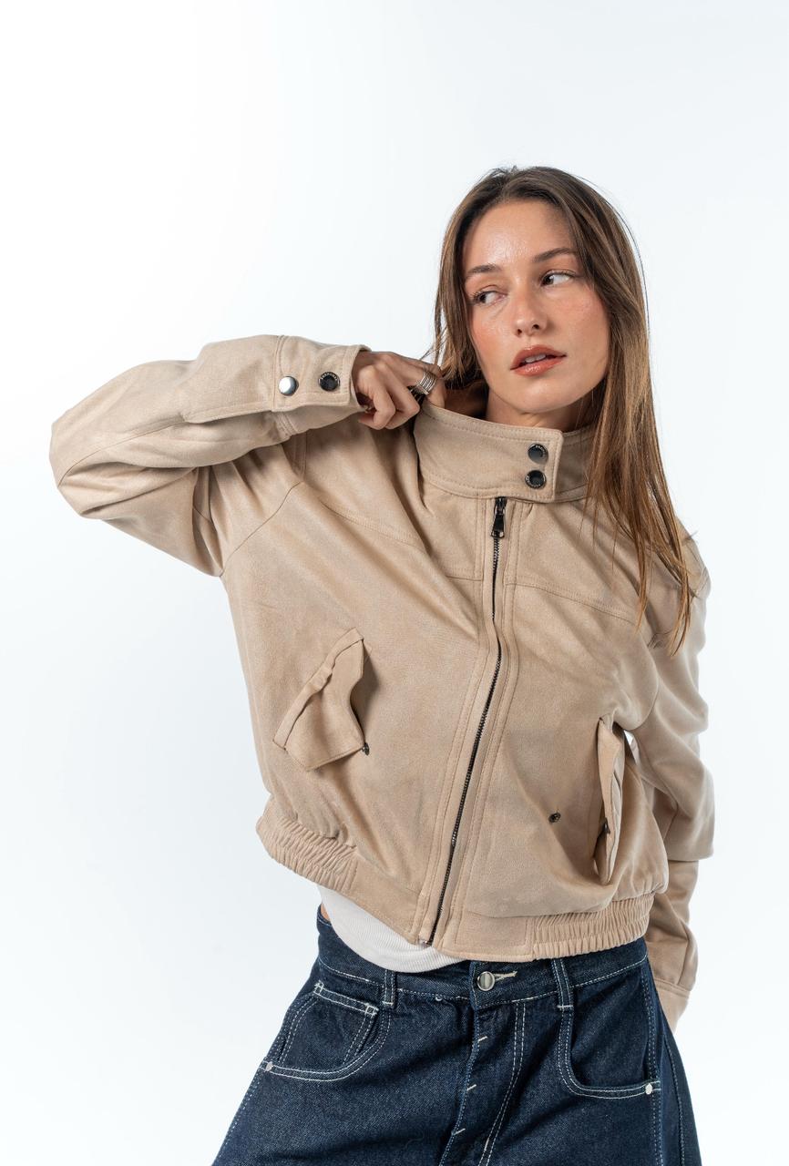 Suede Effect Jacket