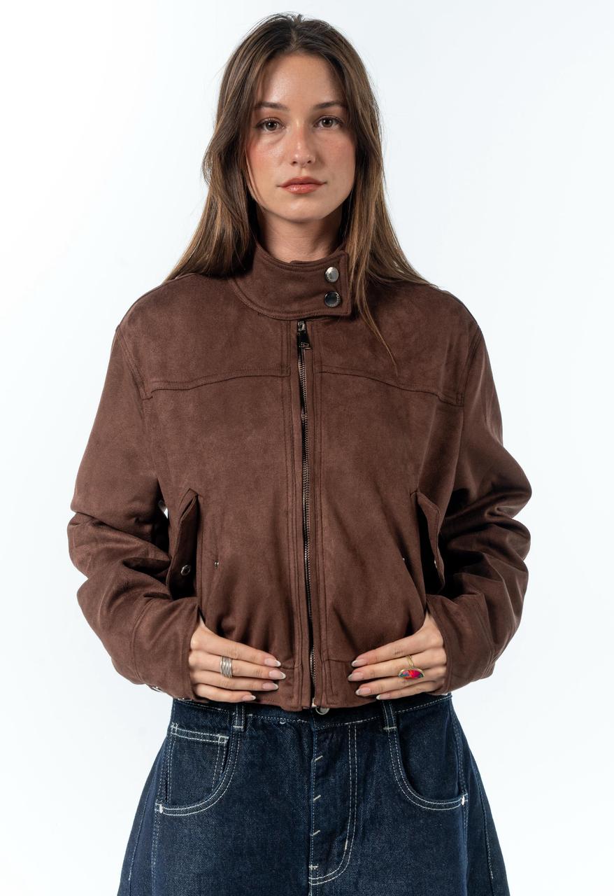 Suede Effect Jacket