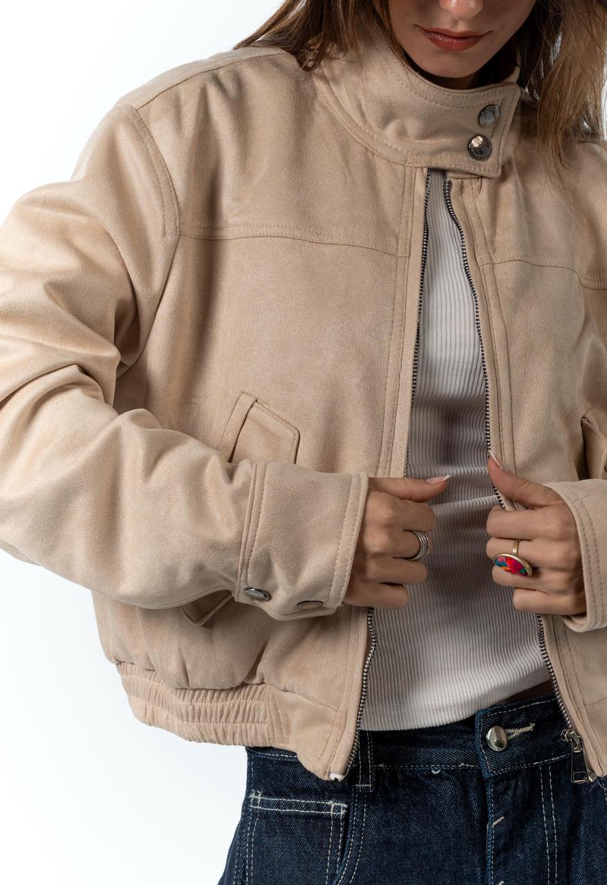 Suede Effect Jacket