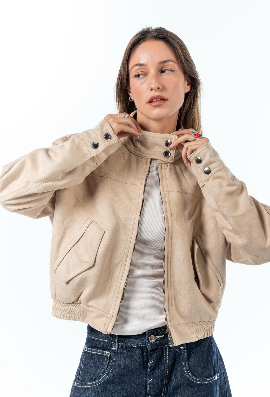 Suede Effect Jacket