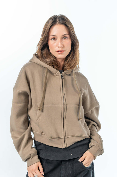 Fluffy Melton Jacket