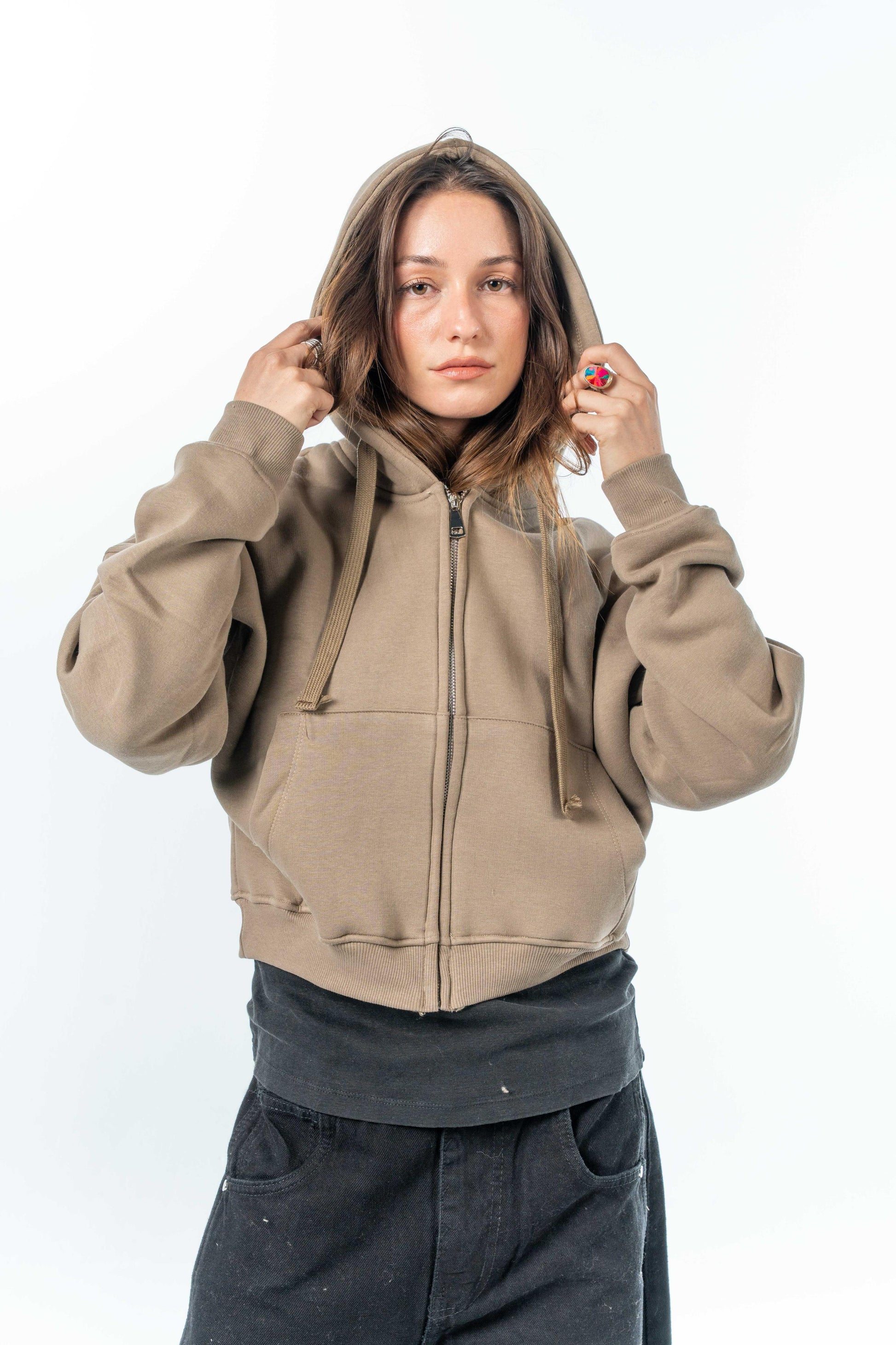 Fluffy Melton Jacket