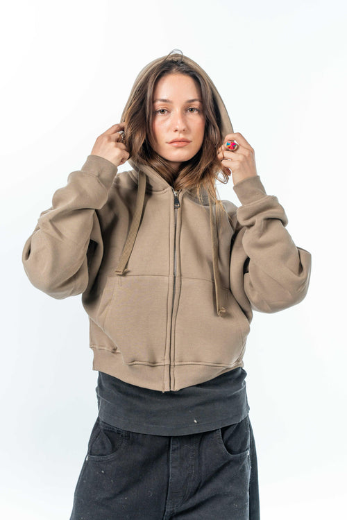 Fluffy Melton Jacket