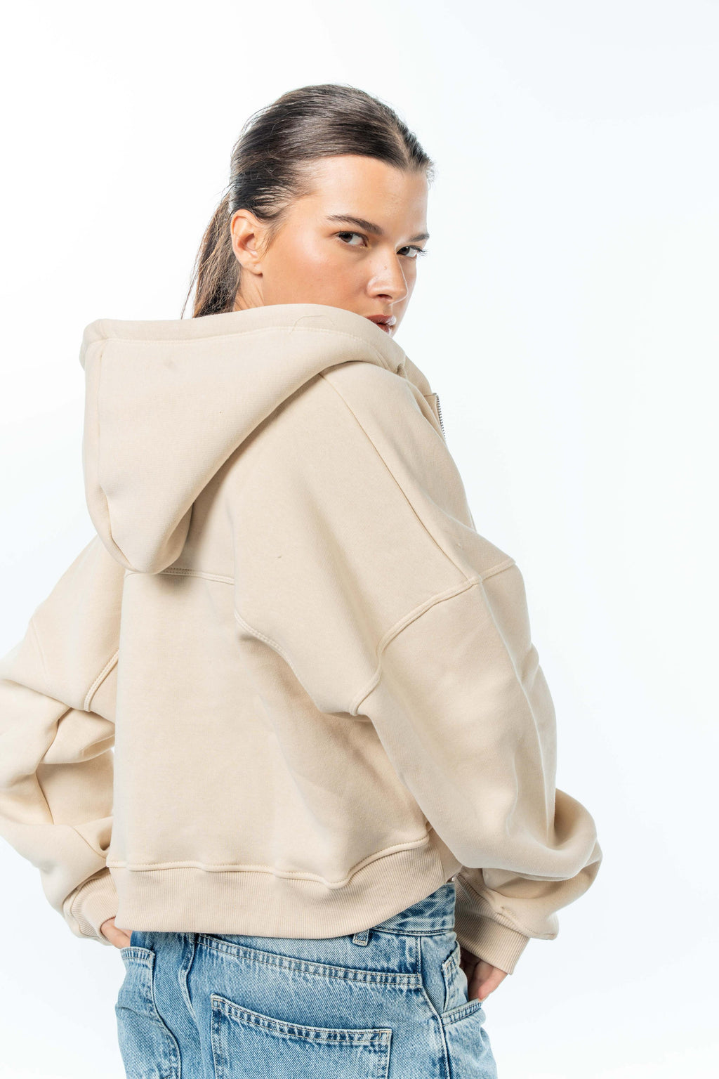 Fluffy Melton Jacket