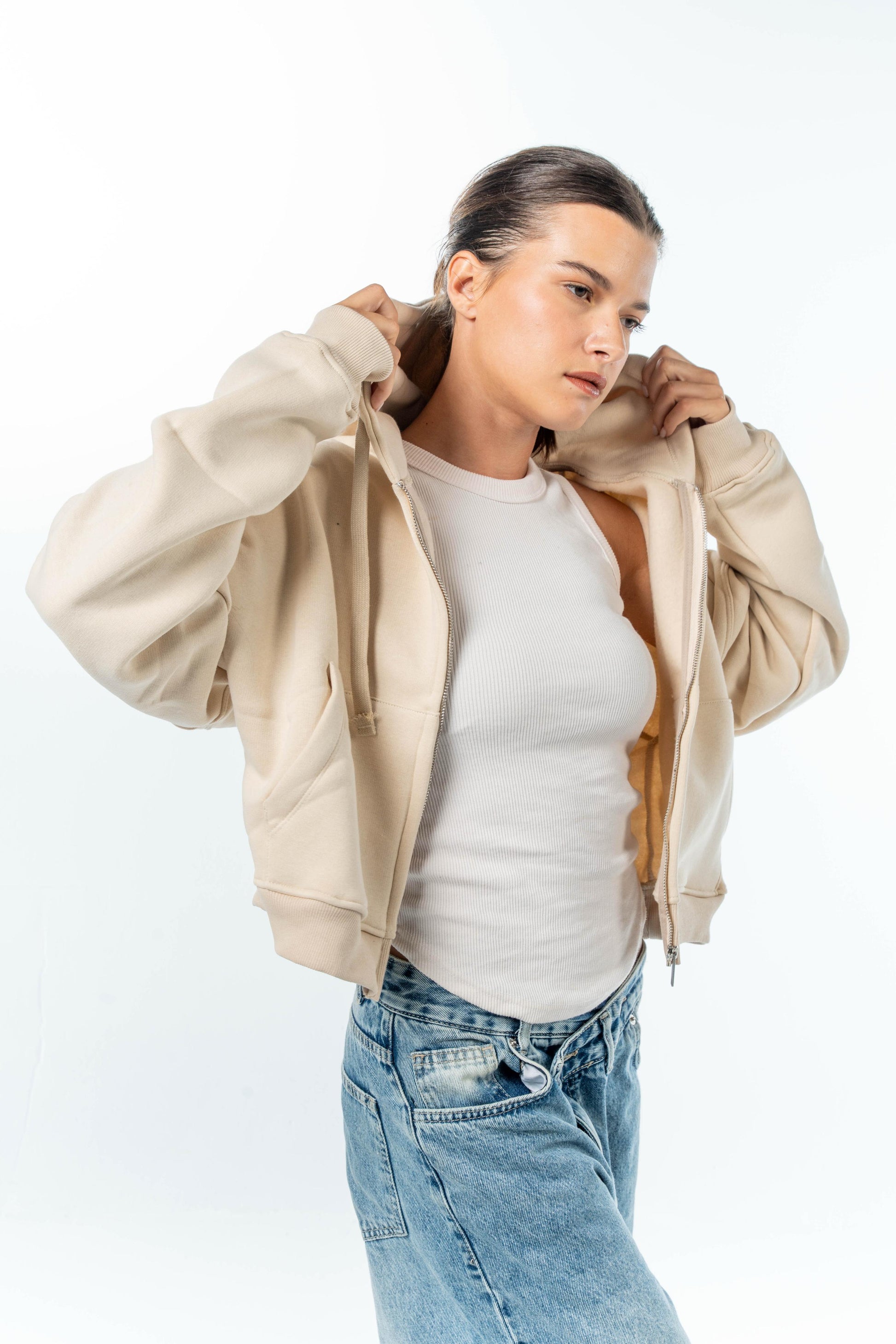 Fluffy Melton Jacket