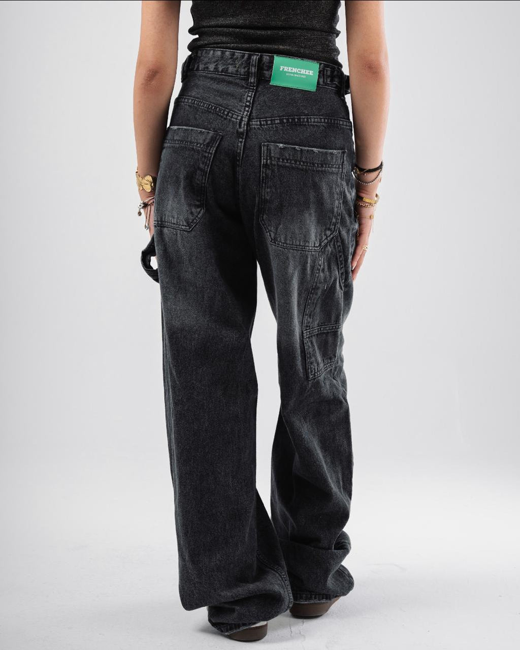 Dirty Black Ballon Fit Jeans