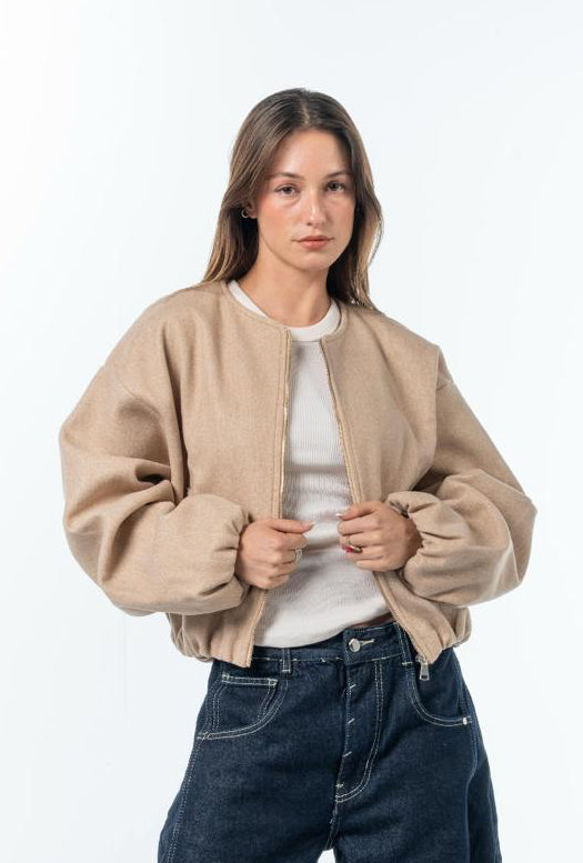 Broadcloth Bomber Jacket
