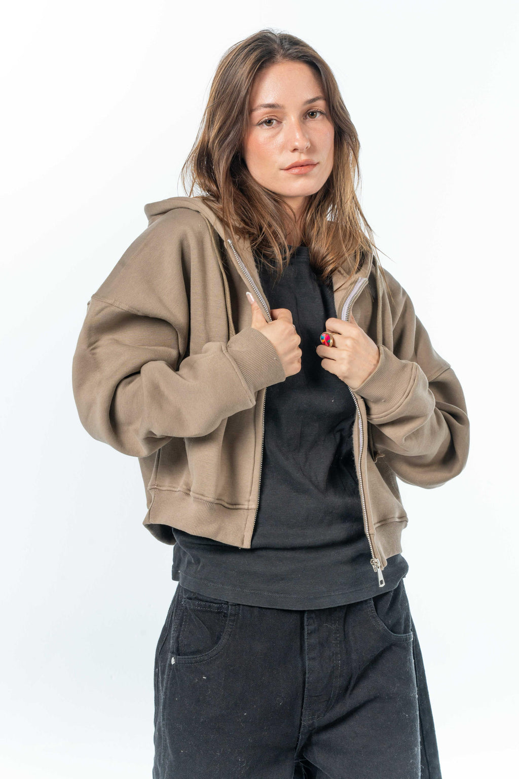 Fluffy Melton Jacket