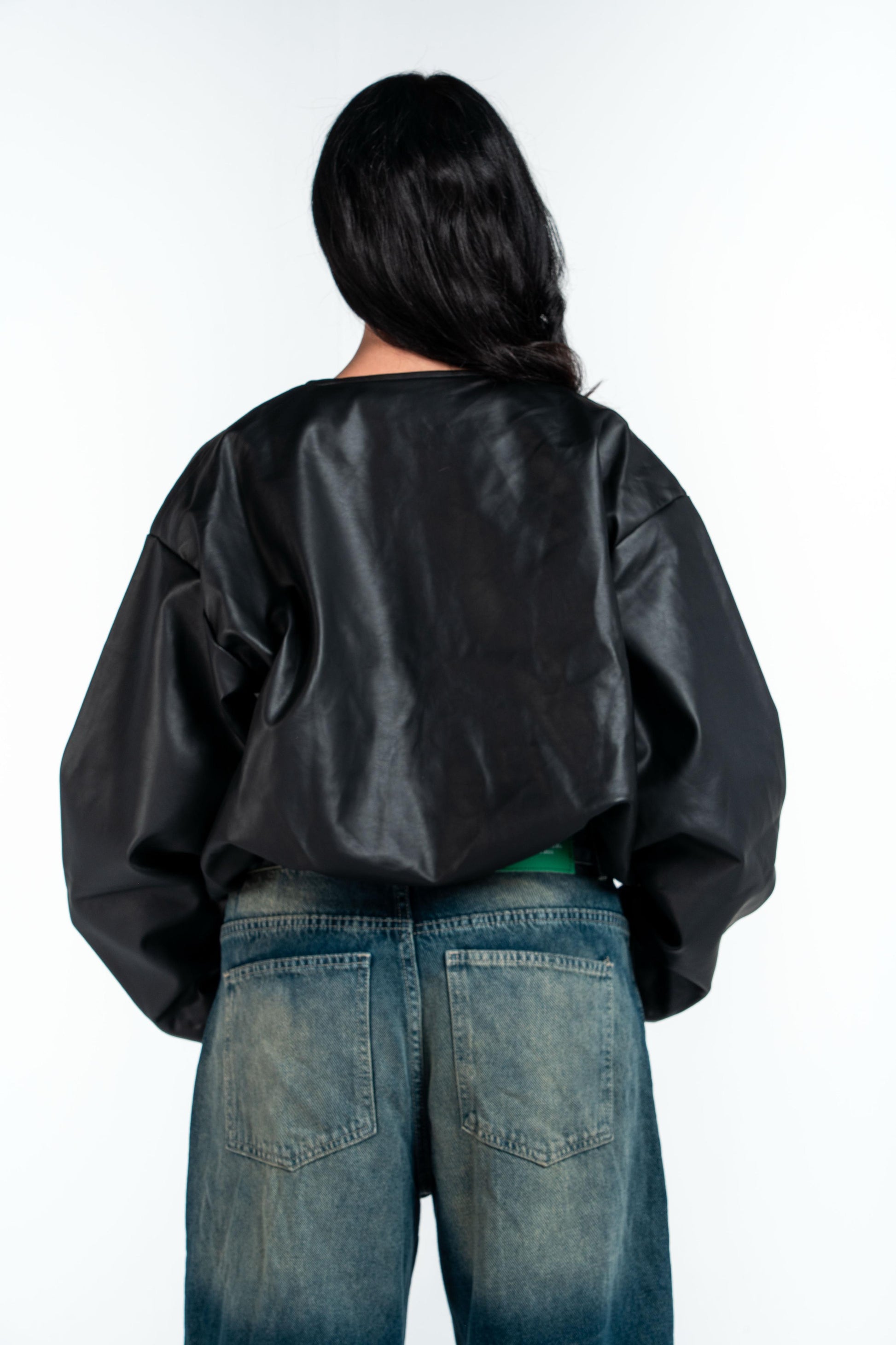 Leather Bomber Jacket