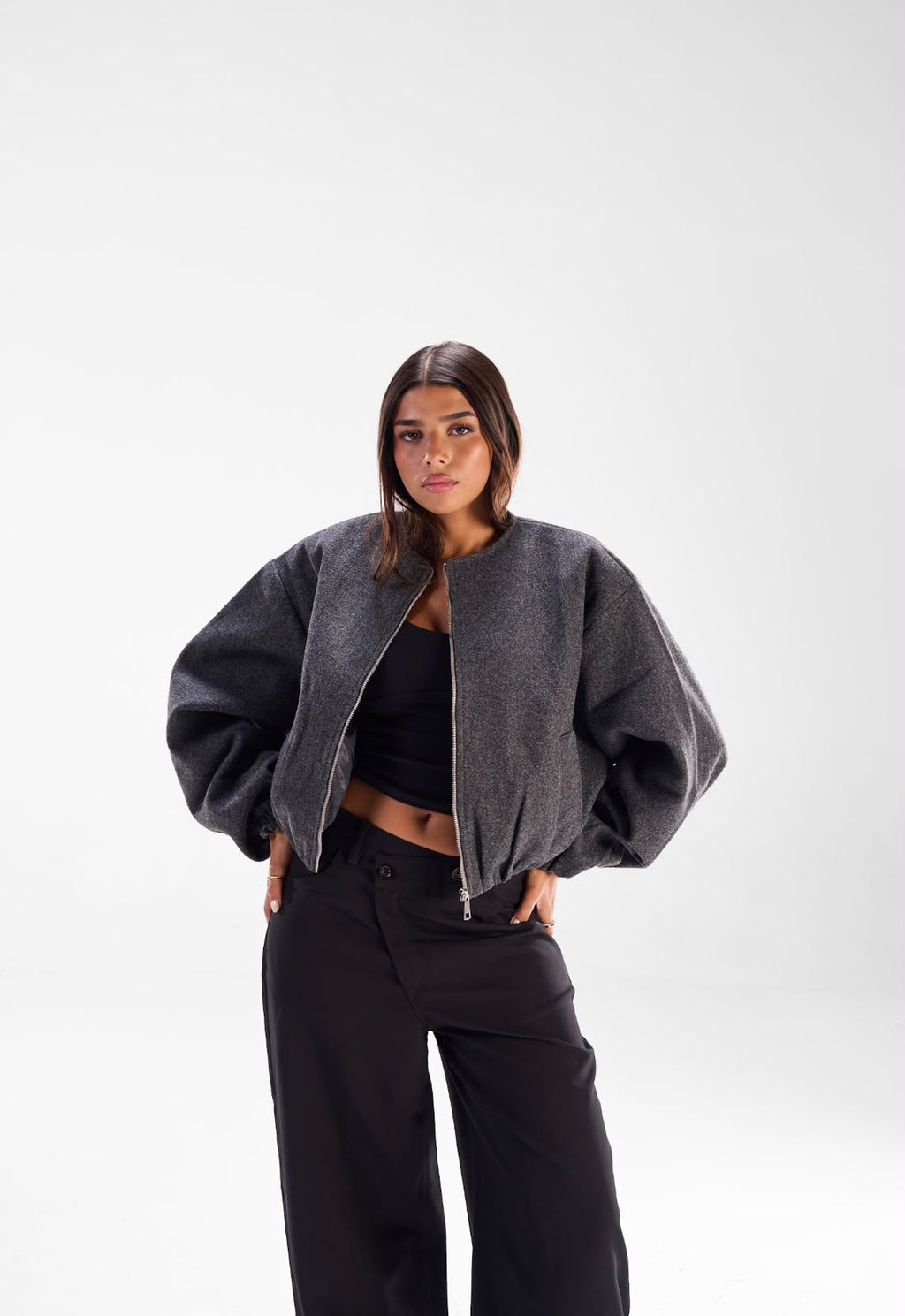 Broadcloth Bomber Jacket