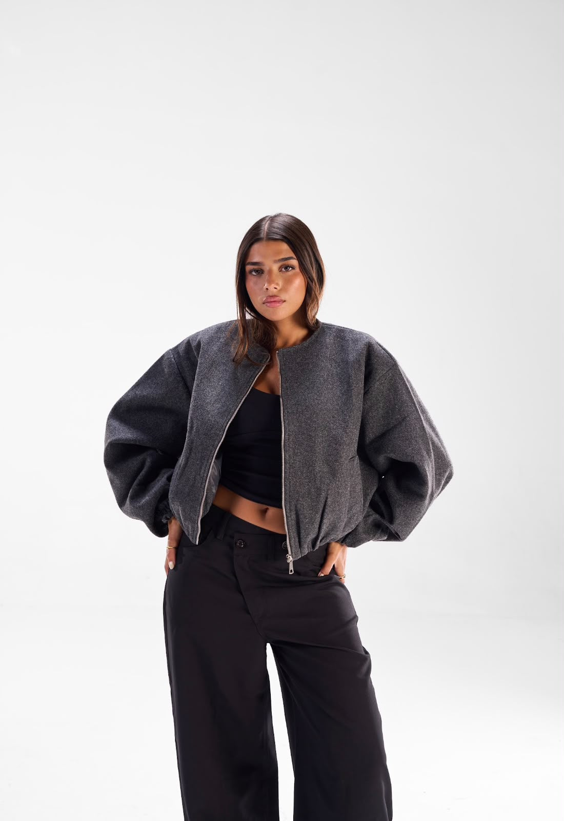 Broadcloth Bomber Jacket