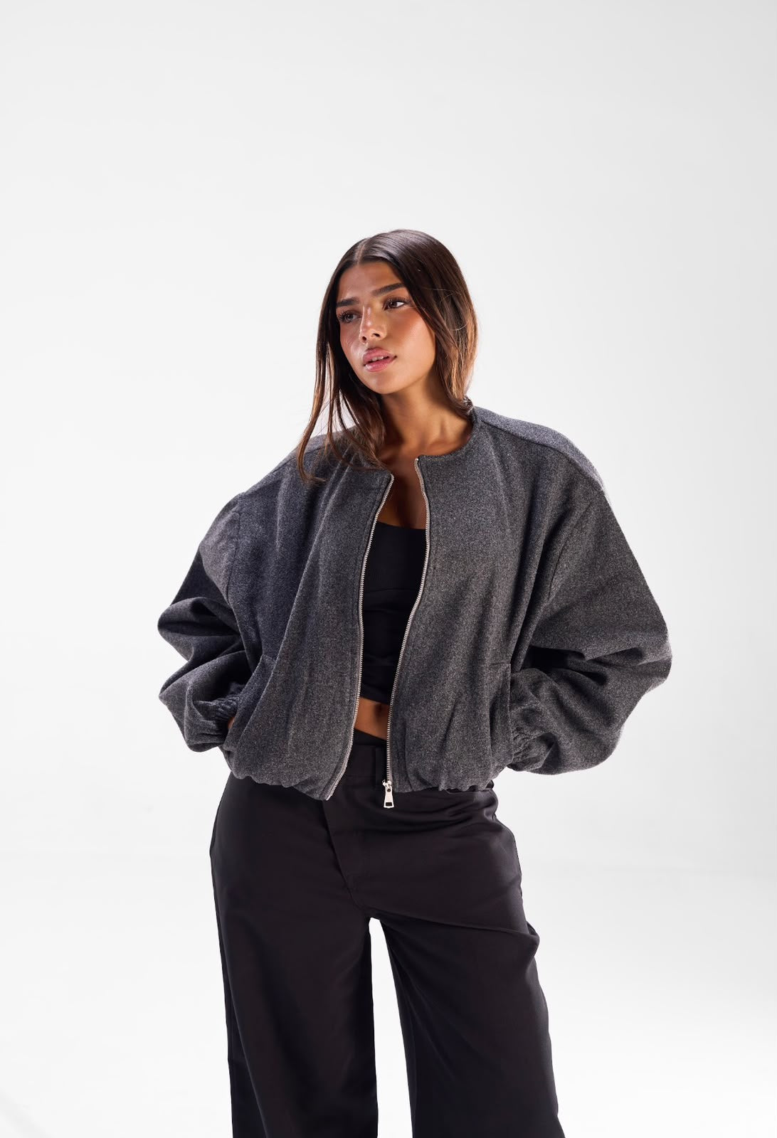 Broadcloth Bomber Jacket