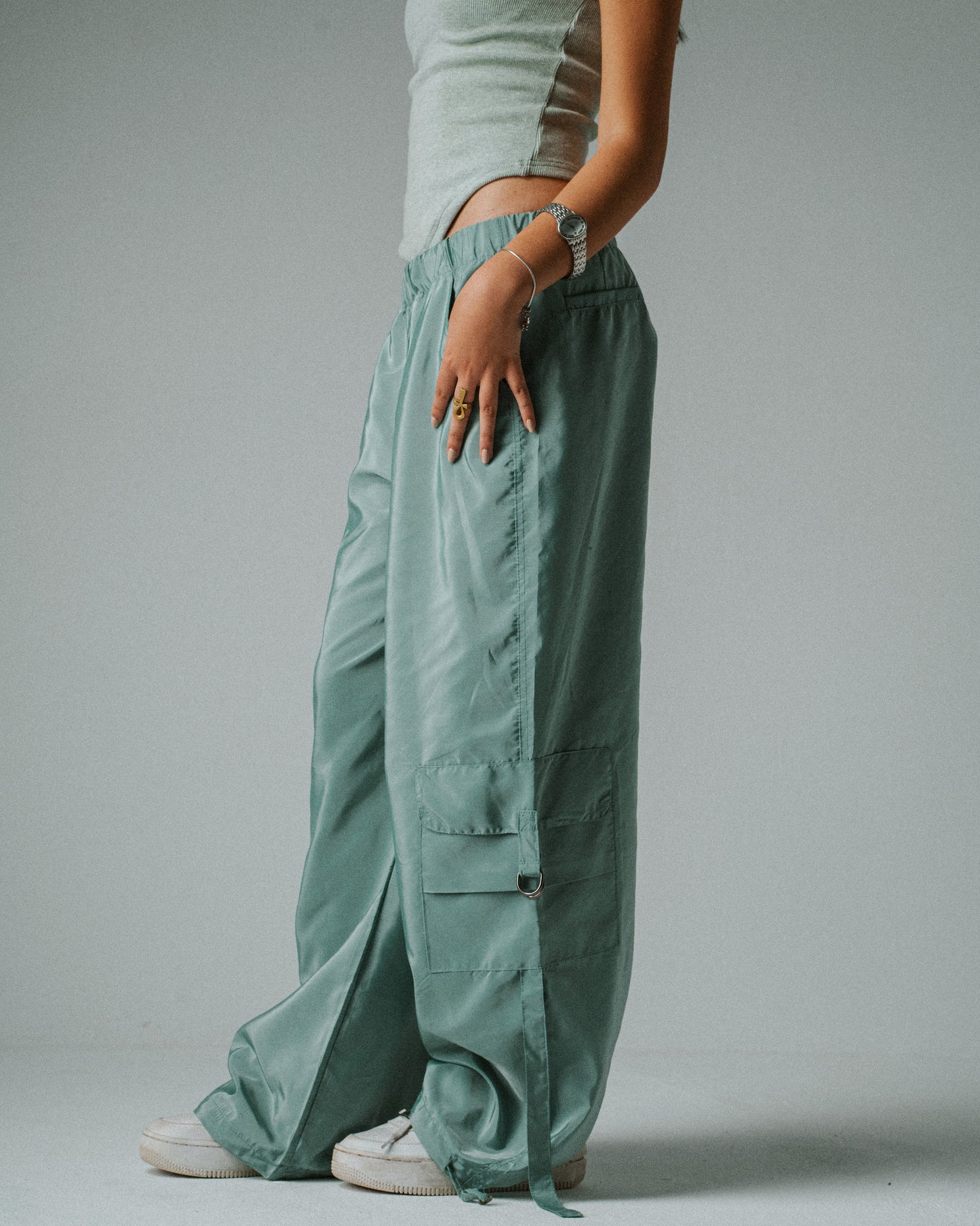 Mint Parachute Pants