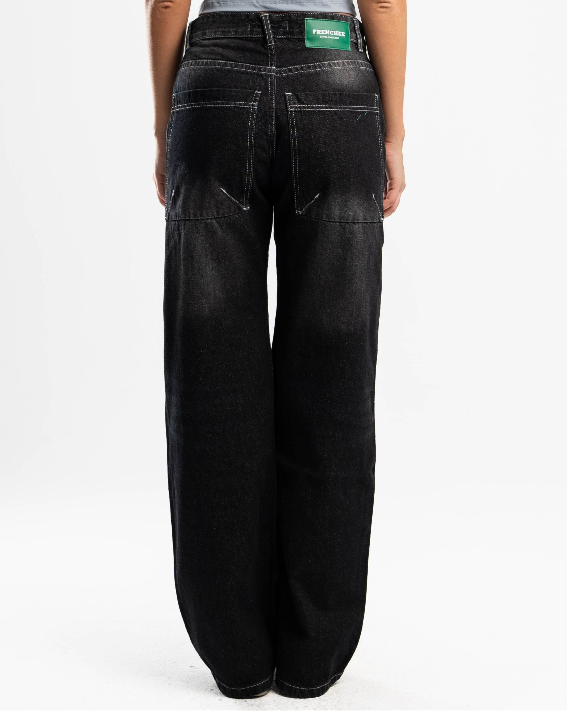 White Stitches Denim